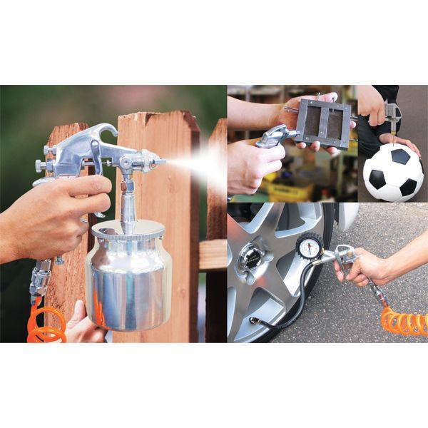 新潟精機 エアツールセット 7点セット DAT-7S [塗装 清掃 空気入れ