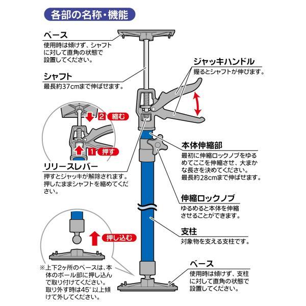 新潟精機 サポートリフター SLG-115 全長50〜115cm [突っ張り棒