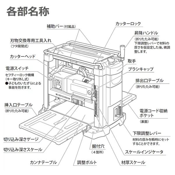 自動カンナ APM-330PA 自動供給式 2枚刃方式 最大幅330mm/最大厚150mm切削可能 パオック（PAOCK）[カンナ掛け かんな