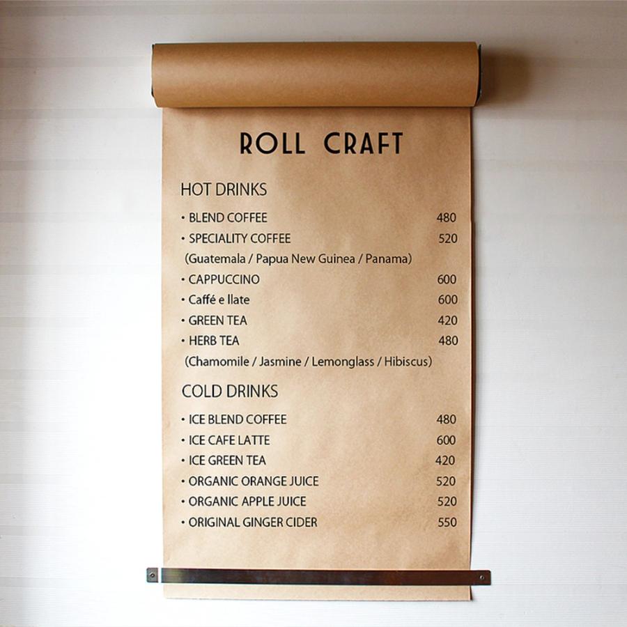 ロールクラフト Roll Craft おしゃれ メニューボード クラフト紙 ステンレス製 壁掛け ロールペーパー Rollcraft 60 Niimo 通販 Yahoo ショッピング