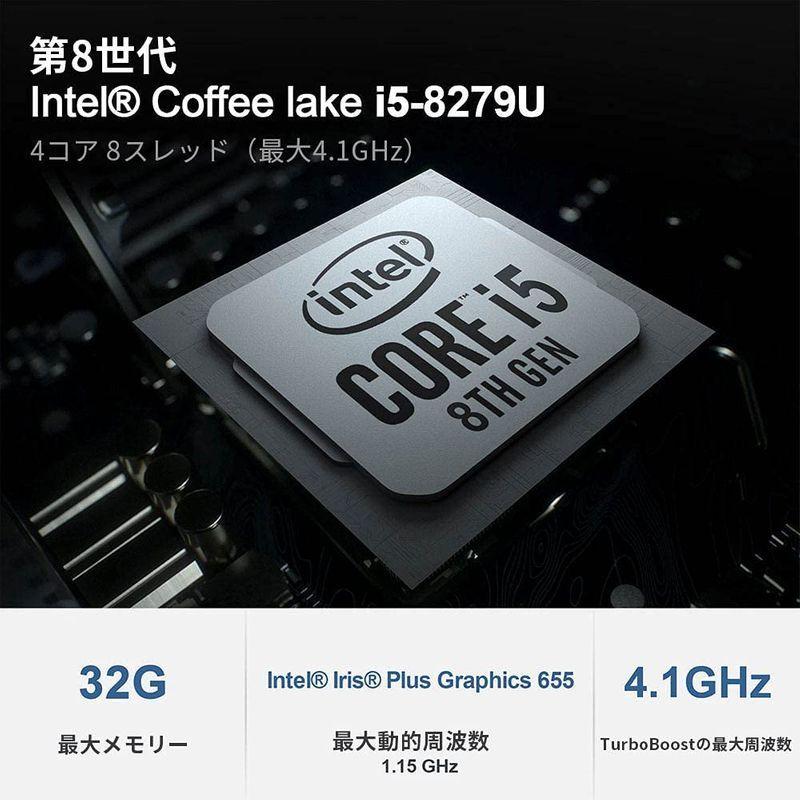 Beelink SEI 8 ミニPC 小型PC Core i5-8279U 4コア 8スレッド（最大4.1GHz） 16GB RAM 512｜niina-pharm｜02