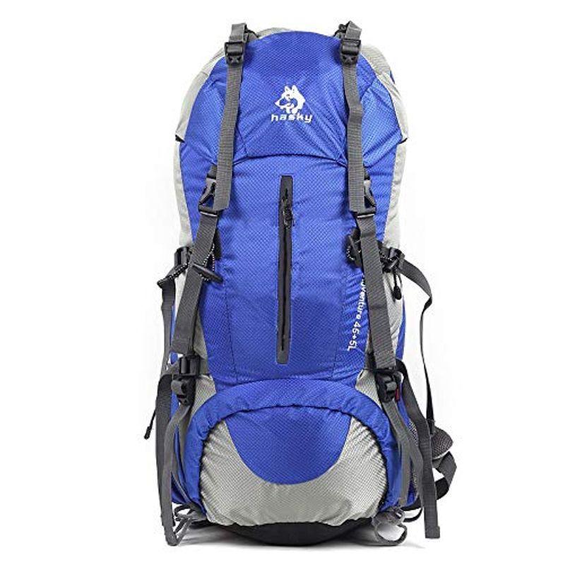 特注品 Hasky リュックサック バックパック 45l 5l ブルー 大容量 防水軽量 多機能リュック 通気性大 非常時 防災用 人気もの Manpredict Com