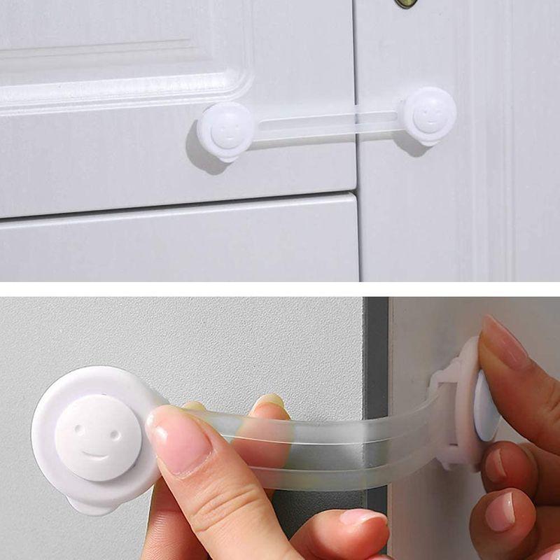 ベビーガード ストッパー 6個 引き出しロック 子供安全ロック チャイルドロック ドアロック はがせる多目的ストッパー 長さ調整可 地震対策