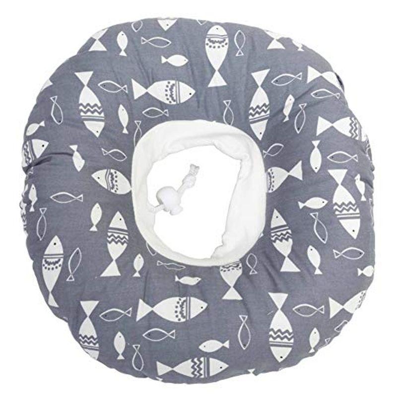 C Rays 猫 小型犬 エリザベスカラー 軽量 やわらかい 上等 傷口保護 魚 ペット用品 傷舐め防止 M 柄