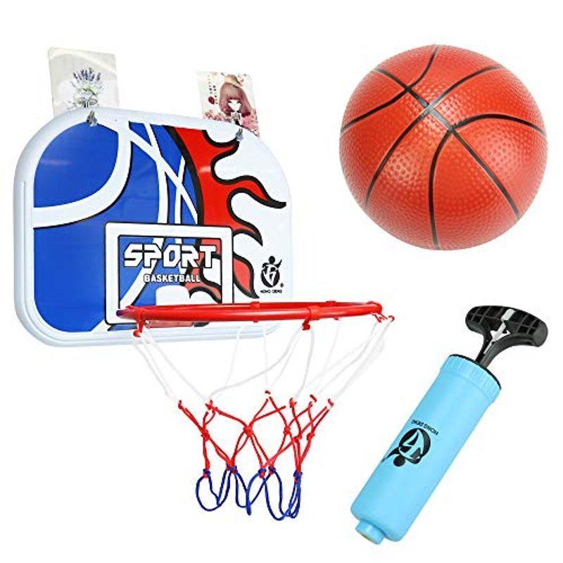 FFB 今季一番 ミニバスケットゴール ボールセット おもちゃ 子供用 簡単設置 空気入れ付き 壁掛け 屋外 屋内 注目ブランド