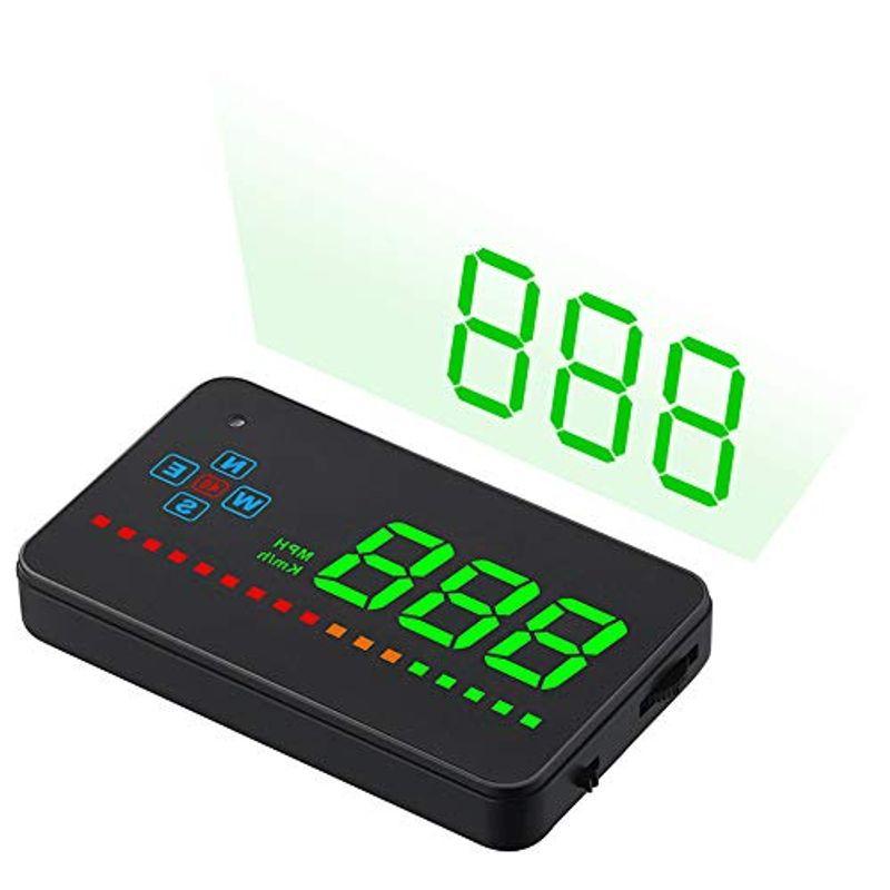 Antion ヘッドアップディスプレイ Hud 後付け Gps連動 車載スピードメーター 時速表示 過速度警告