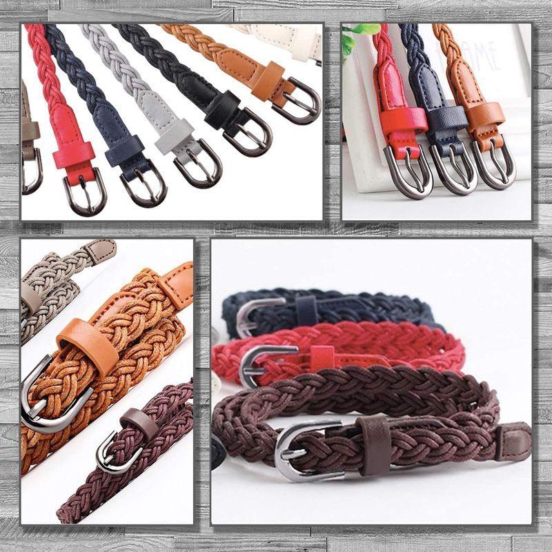 LEX STANDARD(レックス スタンダード) 細ベルト ファッション レディース カジュアル 編み込み メッシュ BL001 (4 カ|niina-pharm|06