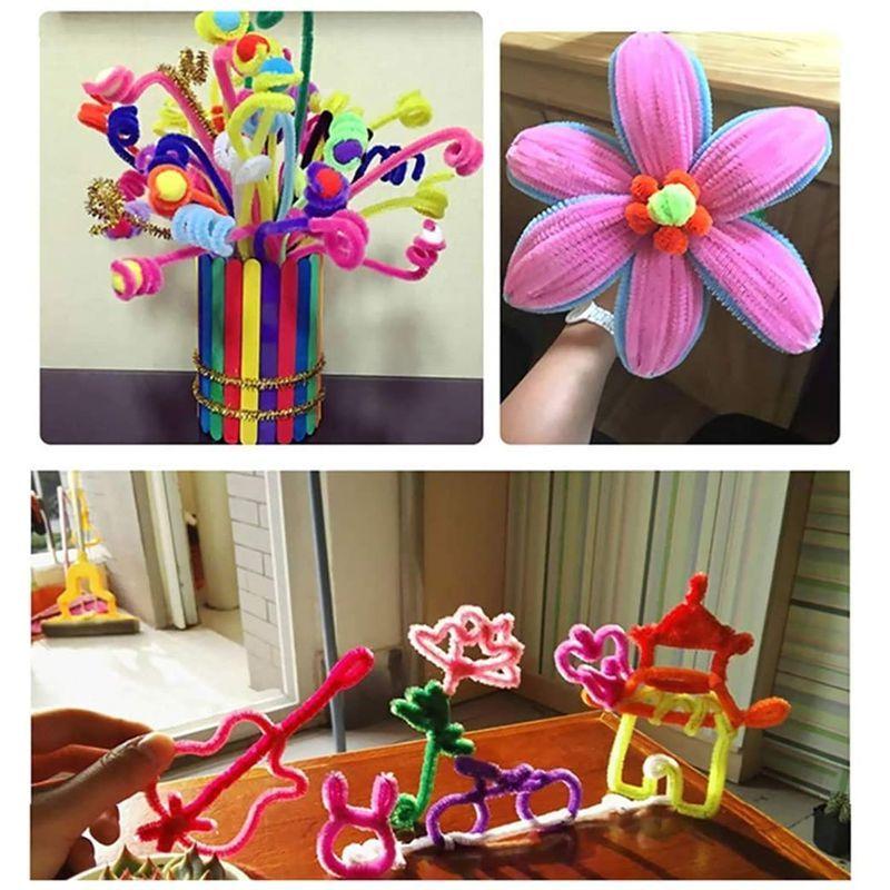 話題の行列 Likenny 手芸モール 工作モール 100本 10色混色 カラー モール 150個 玩具 アイ黒目 子供知育玩具 クリスマスツリー飾り Dicasgenuino Com