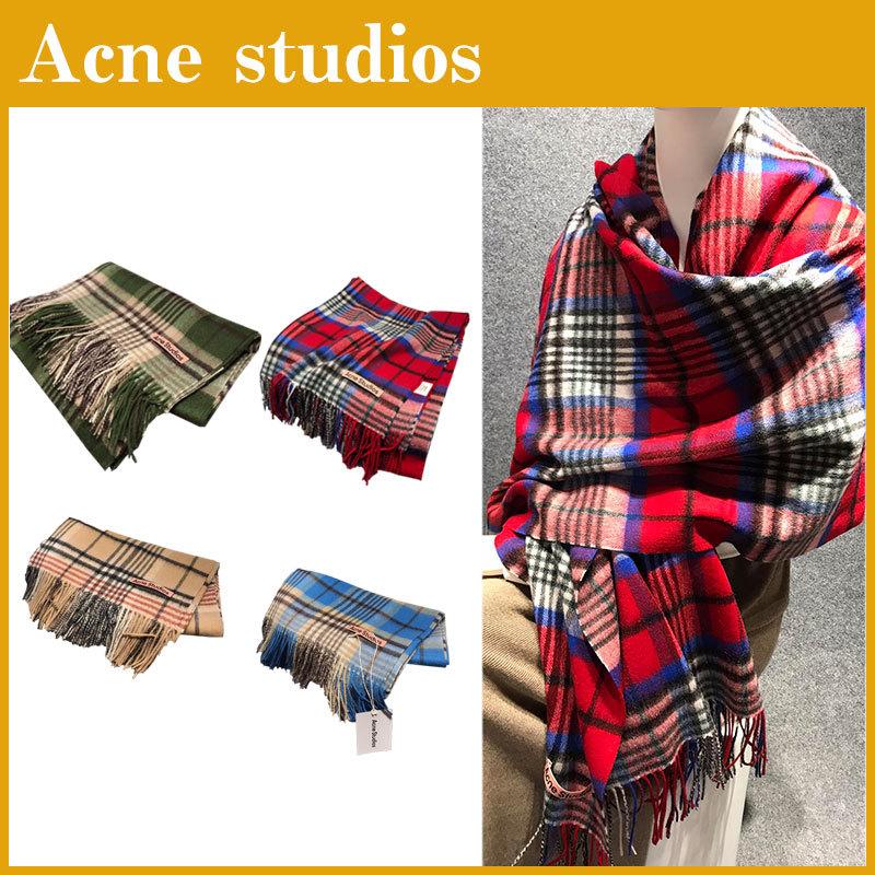 Acne Studios アクネストゥディオズ マフラー 大判ストール スカーフ ユニセックス ギフト 秋 プレゼント クリスマス 最大55 オフ 防寒 オシャレ 誕生日 冬 人気