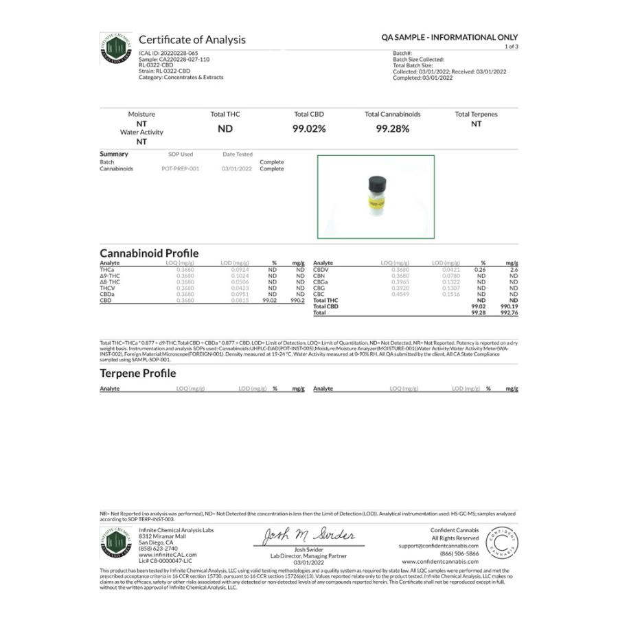 Leafy CBD アイソレート パウダー 1g 1000mg 粉末 粉 CBDパウダー 99％ 本体 高濃度 超高濃度 高純度｜nijiba｜05