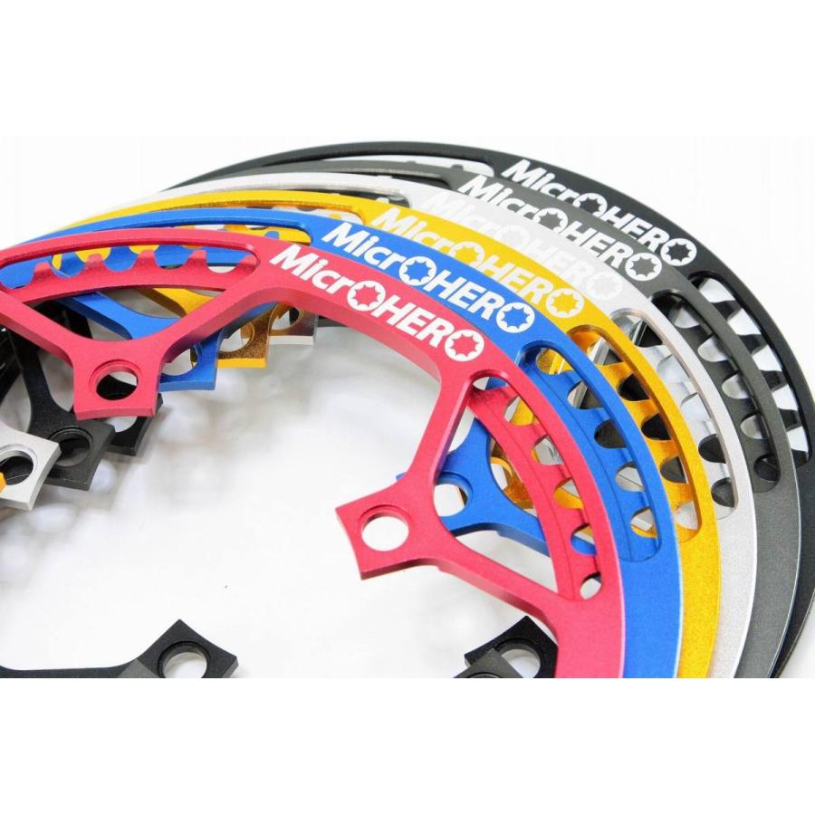 即納】MicrOHERO 超軽量 110g アルミ7075 T6 CNC 53T シングルスピード 
