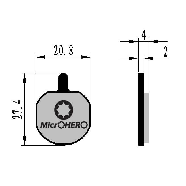 即納】MicrOHERO製 ヘイズ Hayes MX2、MX3、MX4、MX5、GX2用 ディスク