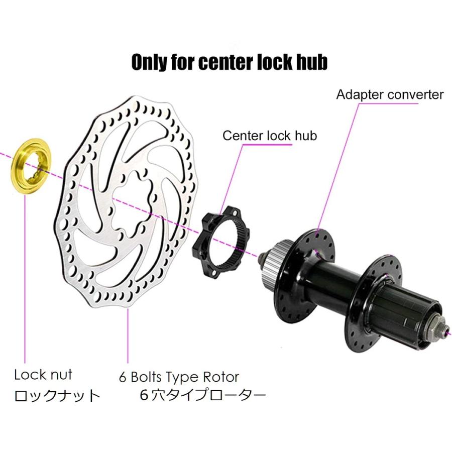 即納】【軽量26g】MicrOHERO CNC 6穴ローター/センターロック式