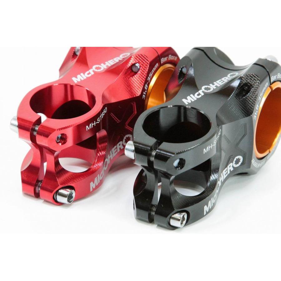 即納】【頑丈】MicrOHERO 軽量155g 軽量アルミ合金 CNC ステム Φ31.8