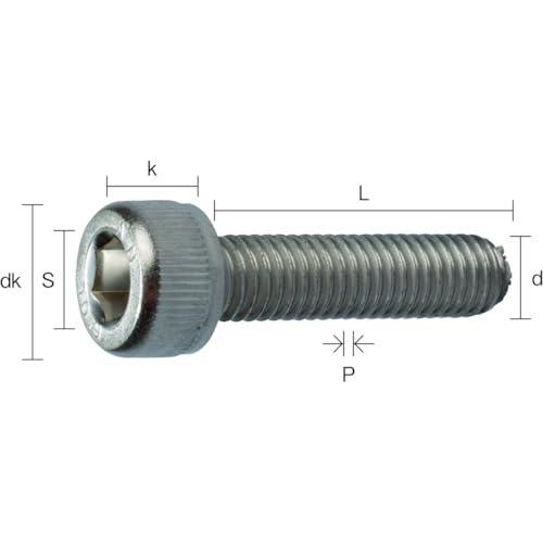 TRUSCO(トラスコ) 六角穴付ボルト スチール メッキ 全ねじ M12*50 3本入 Y154-1250｜nijiiro-nichiyouhin｜02