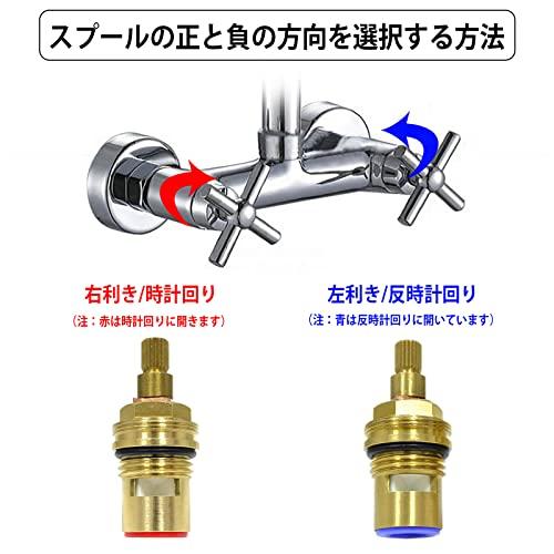 ZooYi 1ペア セラミックバルブ セラミック水栓専用の交換用 ZooYi 1ペア セラミックバルブ セラミック水栓専用の交換用