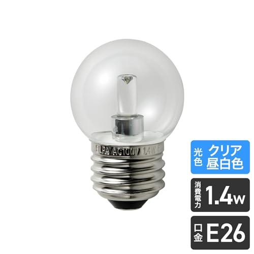 エルパ (ELPA) LED電球G40形 LED電球 照明 E26 1.4W 昼白色 屋内用 LDG1CN-G-G255｜nijiiro-nichiyouhin｜02