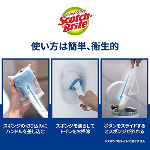 3M トイレブラシ 掃除 使い捨て フチまで 取替9個 スコッチブライト T-557-9RF｜nijiiro-nichiyouhin｜06