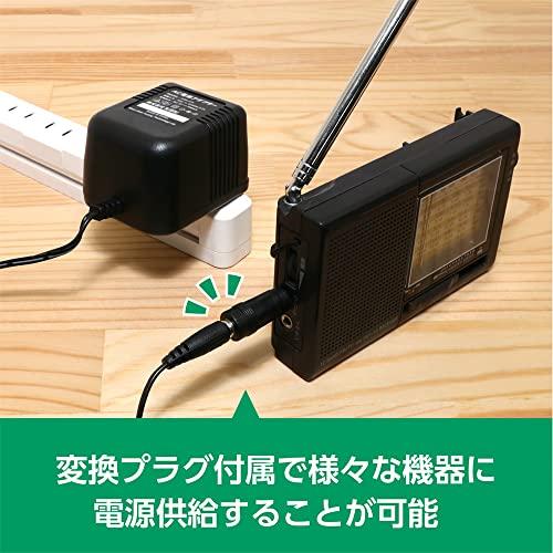 ミヨシ MCO AC DC アダプター ノイズの少ない トランス式 6種プラグ付属 出力電圧安定回路内蔵 4.5V出力 最大700mA出力 ケーブル長1.8m ADA-T45/E｜nijiiro-nichiyouhin｜07