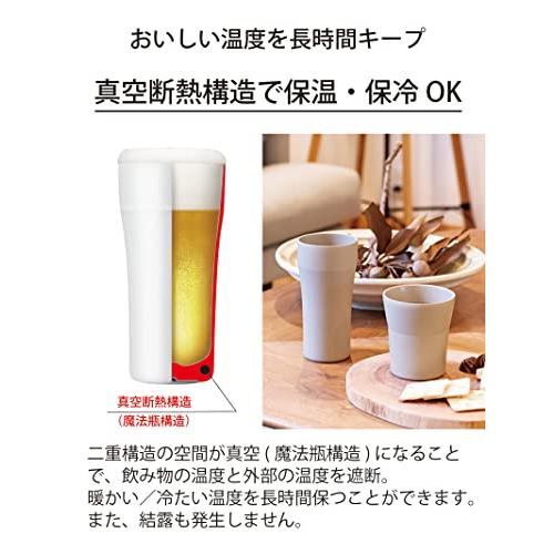 京セラ タンブラー 420ml セラミック 加工 真空断熱構造 食洗機 OK コーヒー ビール 焼酎 結露 しない グレー CTB-420-GY｜nijiiro-nichiyouhin｜05