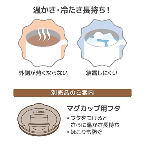 食洗機対応モデル サーモス 真空断熱マグカップ 350ml ホワイト JDS-350 WH｜nijiiro-nichiyouhin｜03