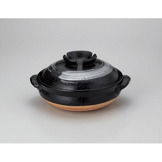 天目刷毛目１０号鍋　名入れ・ロゴ入れ可能　箱入れ可能（※別途見積）