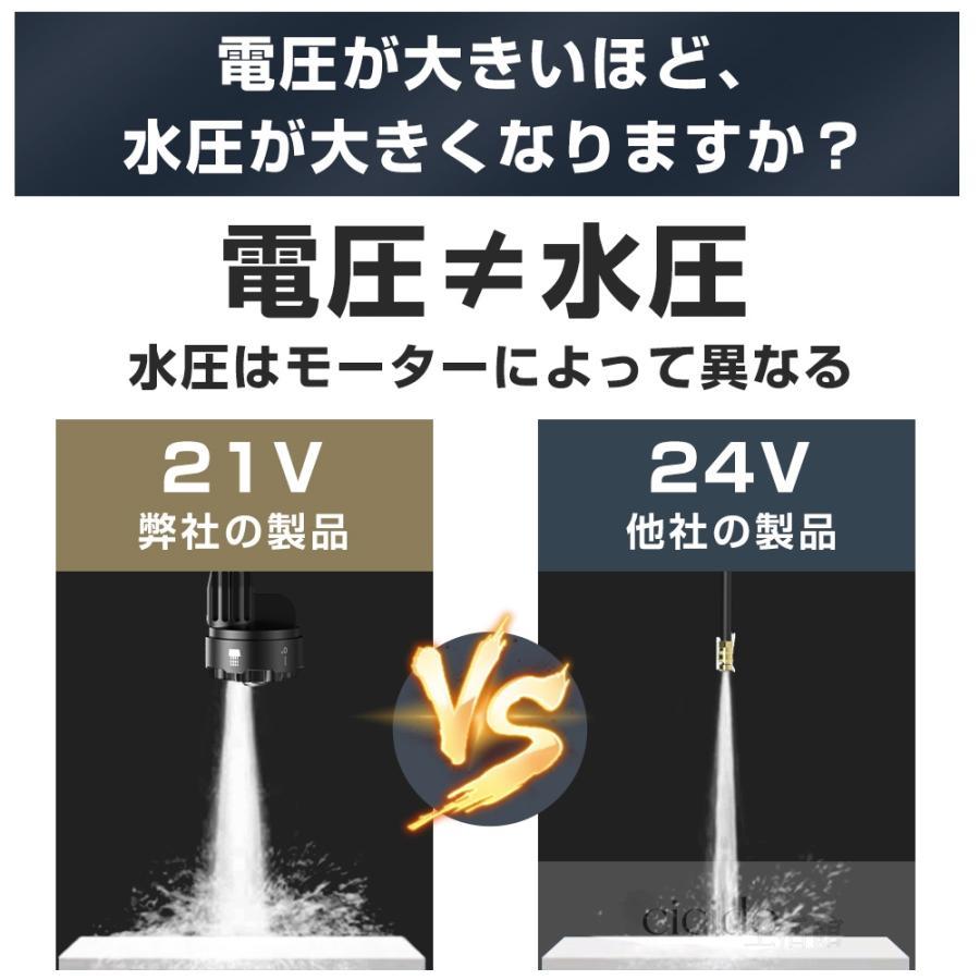 高圧洗浄機 コードレス 充電式 6in1ノズル マキタ18vバッテリー対応互換 吐出圧力5Mpa バッテリー付き 軽量 強力噴射 洗車 電動工具 大掃除 植木 PSE認証｜nijiiro7store-yten｜12