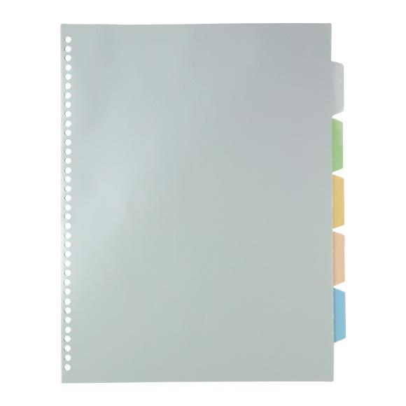 KING JIM（キングジム） 透明インデックスポケット 30穴 A4 [クリック