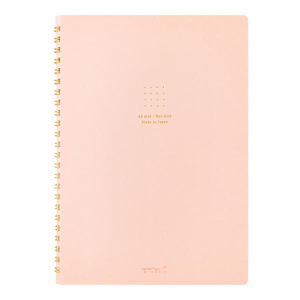 MIDORI（ミドリ） リングノート A5 カラー ドット方眼 文房具 文具 