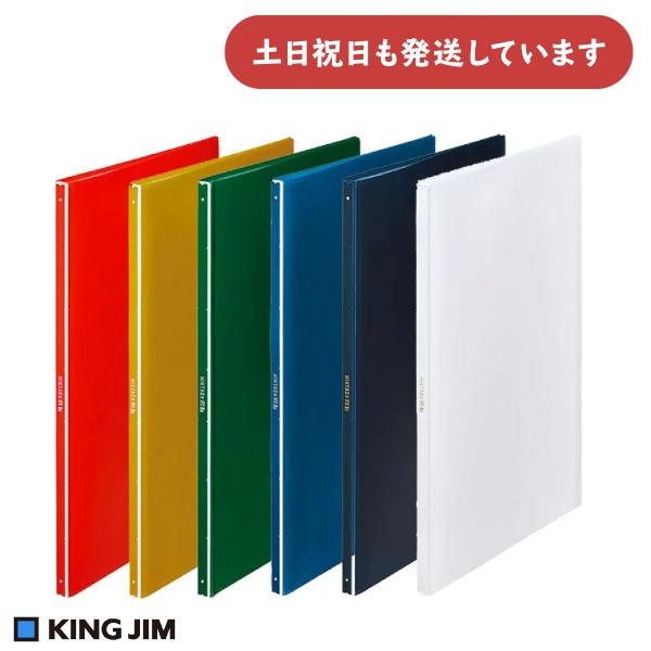 ヒクタス キングジム クリアーファイル 透明 A4 タテ型 20ポケット