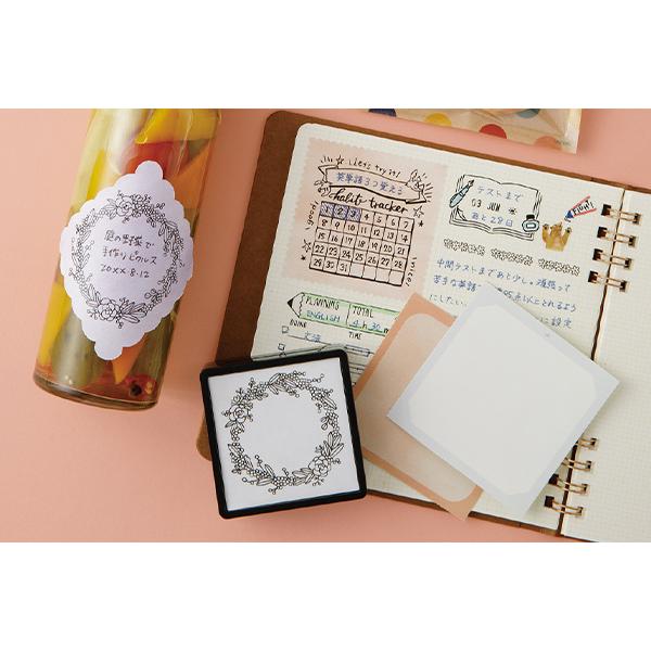 MIDORI（ミドリ） シールブック 浸透印 暖色 文房具 文具 おしゃれ