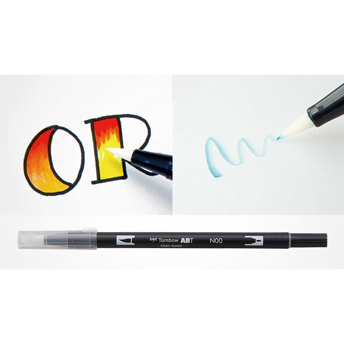 トンボ鉛筆 デュアルブラッシュペン ABT モノトーンカラー カラーレス
