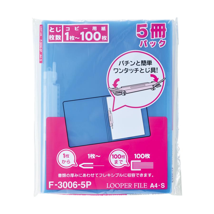 LIHIT LAB.（リヒトラブ） ルーパーファイル A4 5冊パック ファイル 