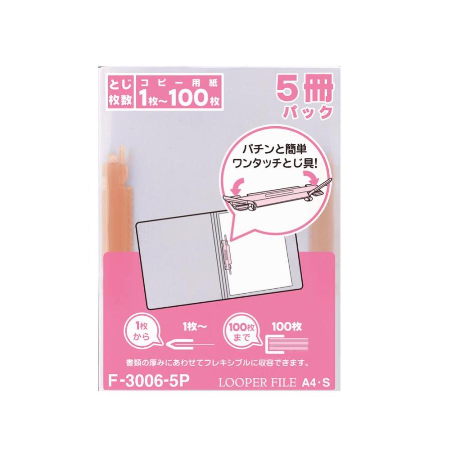 LIHIT LAB.（リヒトラブ） ルーパーファイル A4 5冊パック ファイル 