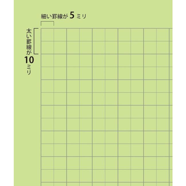 中村印刷所 目に優しいノート B5 5mm方眼 60ページ 文房具 文具 水平