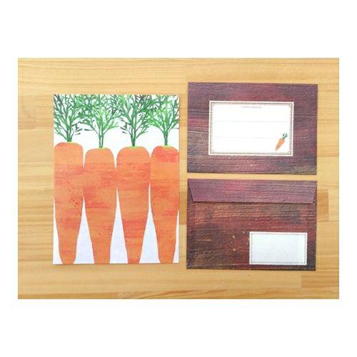 ササガワ 【現品限り】古川紙工 紙マルシェ とれたてレターセット