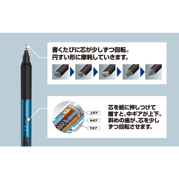 クルトガ 【名入れ無料】三菱鉛筆 シャープペン KSモデル 0.5mm メロウ
