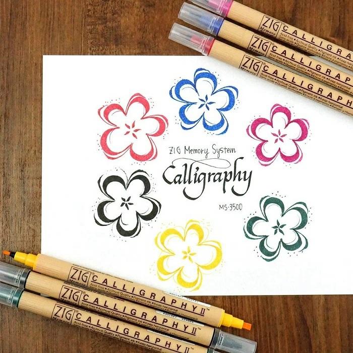呉竹 ZIG メモリーシステム カリグラフィー2 24色セット[クリック 