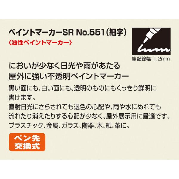寺西化学 ペイントマーカーSR No.551 細字 全11色 単色販売 寺西化学 ペイントマーカーSR No.551 細字 全11色 単色販売