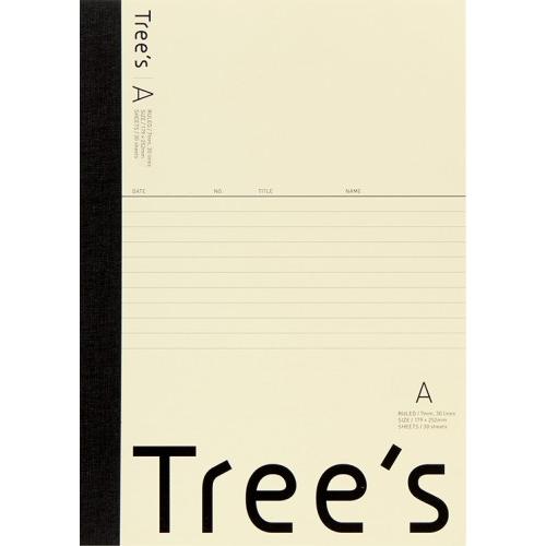 キョクトウ Tree'sノート セミB5 7mm 横罫 50枚 日本ノート A罫 シンプル おしゃれ カラフル 日本ノート｜nijiirobungu｜04