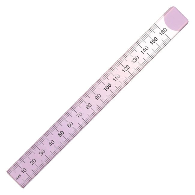【匿名配送】QUICKWITS 紫色 定規　ものさし　 文房具　1987 クツワ KUTSUWA モジサシ定規 16cm パープル KB033PU | 文具・事務用品