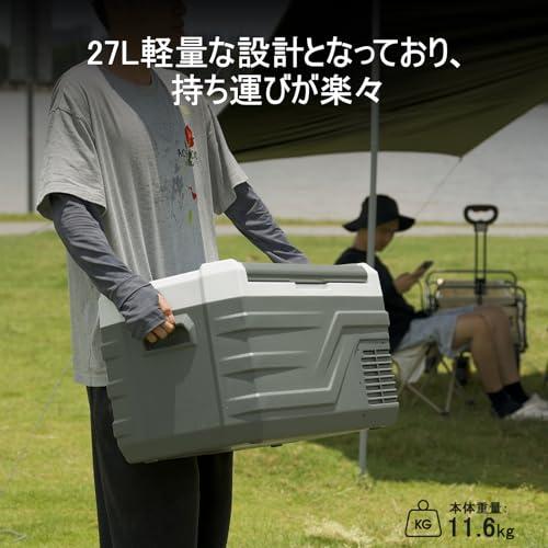 2025最新 Alpicool 車載冷蔵庫 27L ポータブル冷蔵庫 急速冷凍 小型