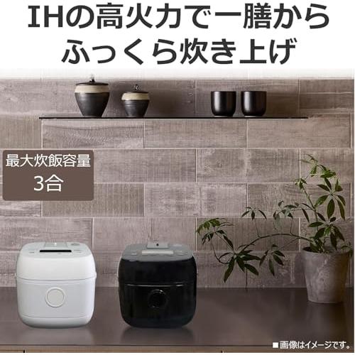 TOSHIBA(東芝) 炊飯器 3合 RC-5ZXT(K) ブラック 一人暮らし IH