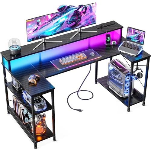AODK ゲーミングデスク ゲームデスク パソコンデスク U字型 幅120cm