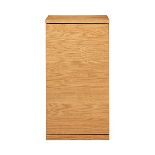 無印良品 木製キャビネット 幅44*奥行44*高さ83cm 木扉 スリム オーク