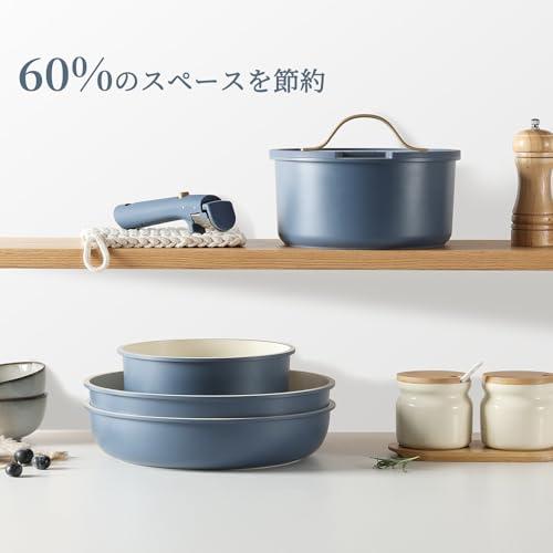 CAROTE カローテ フライパン セット10点 鍋セット IH・ガス火対応 PFOA 