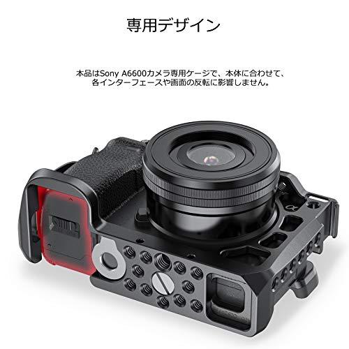 SmallRig A6600カメラ専用ケージ 着脱容易 高い安定性 ねじれ防止 複数