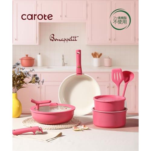 0027680 CAROTE カローテ フライパン 19点セット CAROTE カローテ フライパン セット 19点 フッ素不使用 食洗機対応