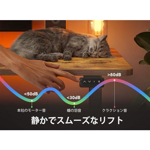 FEZIBO 電動 昇降式デスク スタンディングデスク 幅120cm 奥行