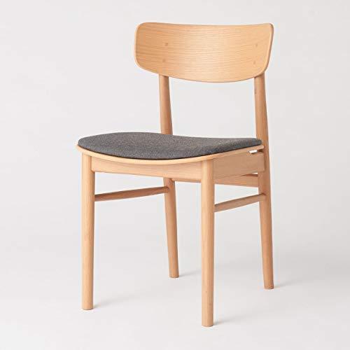 無印良品 ラウンドチェア・オーク材 幅45×奥行51×高さ77cm 無印良品 ラウンドチェア・布座・オーク材 幅45*奥行51*高さ77cm